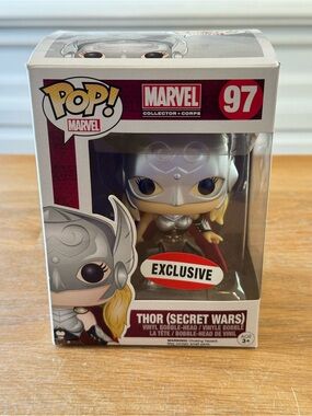 🔨 Funko Pop Thor #97 Secret Wars Marvel Collector Corps Exclusive